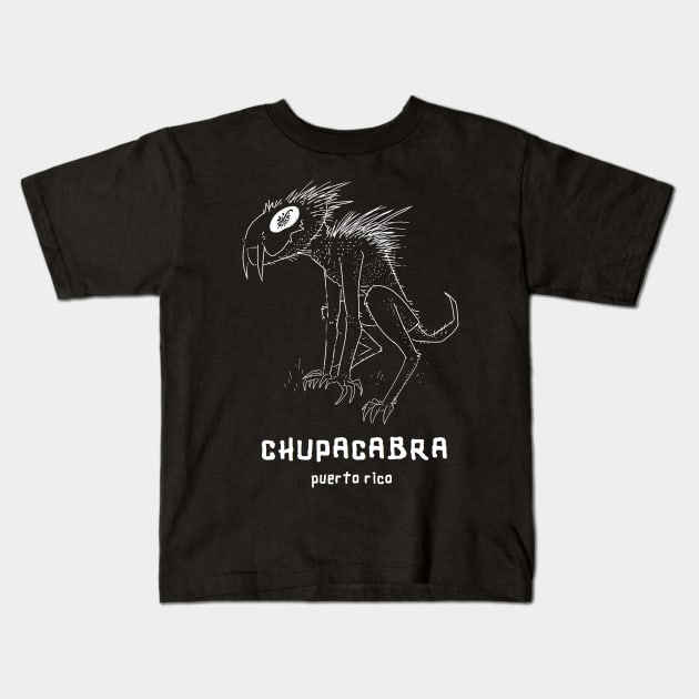 Chupacabra Kids T-Shirt by ArtEnceladus